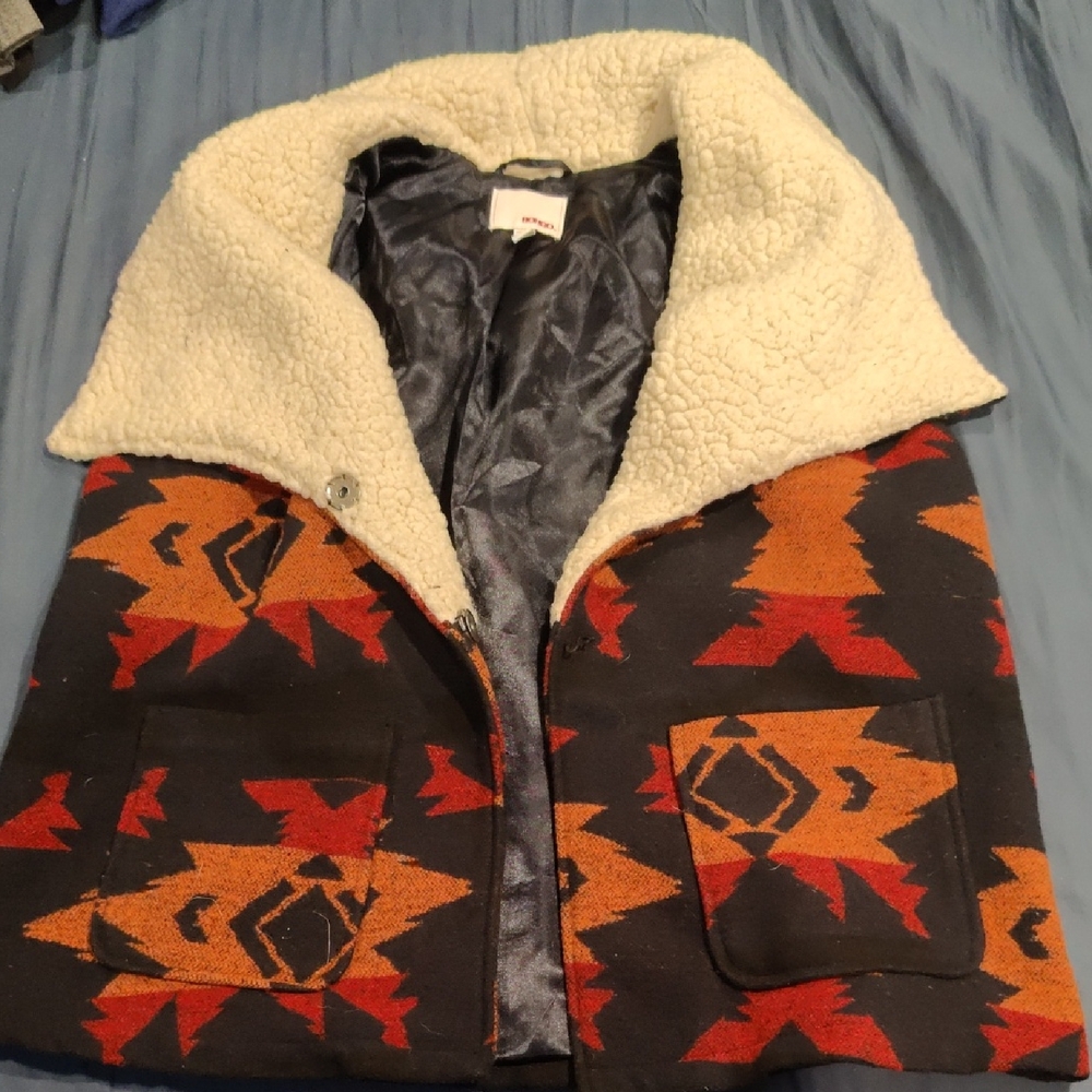 BONGO Navy Jacket with Cream Sherpa Lining